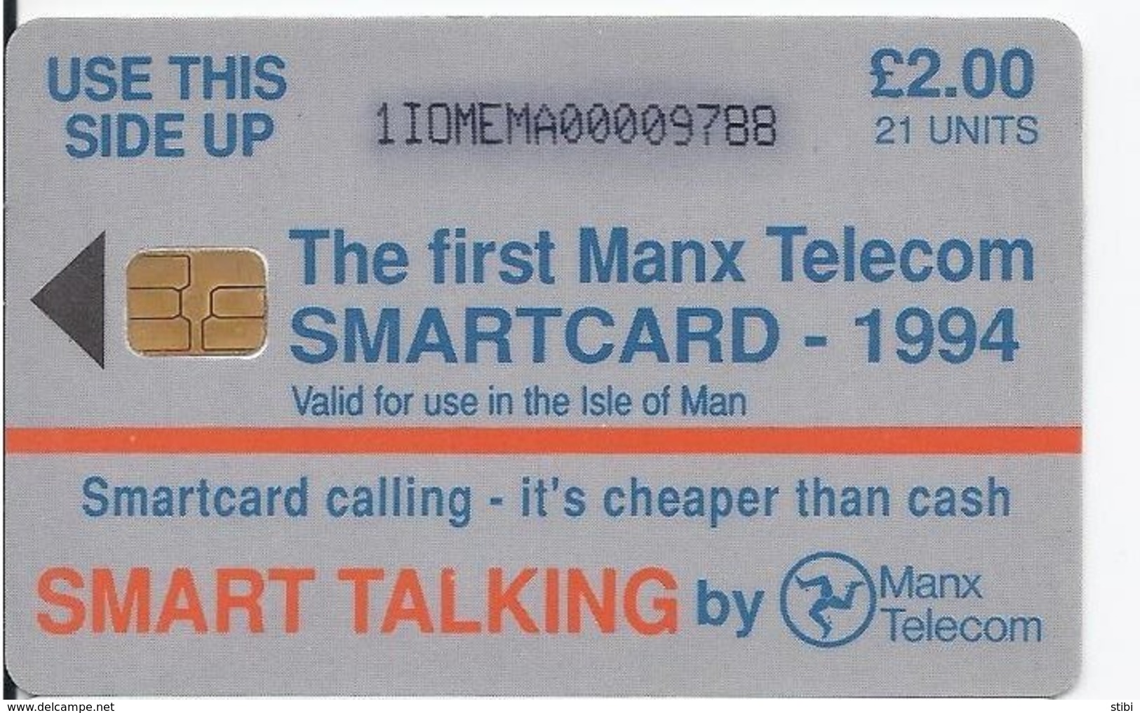 ISLE OF MAN - THE FIRST MANX TELECOM SMARTCARD - 1IOMEMA - Île De Man