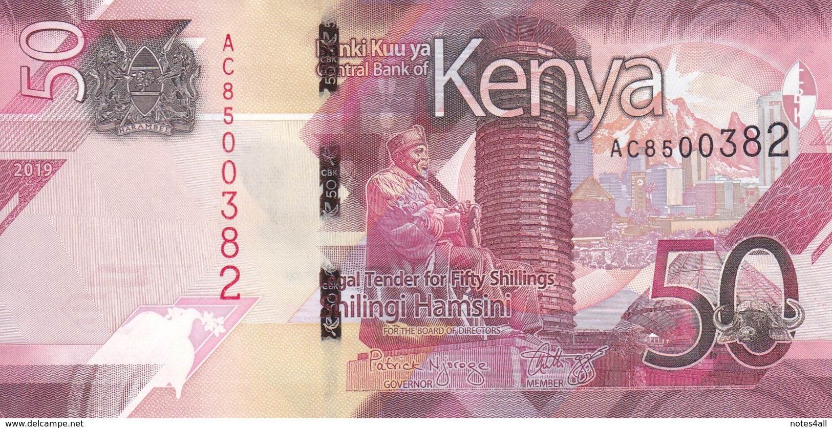 KENYA 50 100 200 500 SHILLINGS 2019 P- NEW UNC SET */* - Kenya