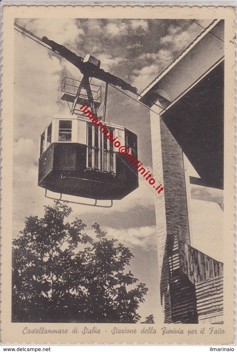 ** CASTELLAMMARE DI STABIA.- STAZIONE DELLA FUNIVIA.-** - Funicular Railway