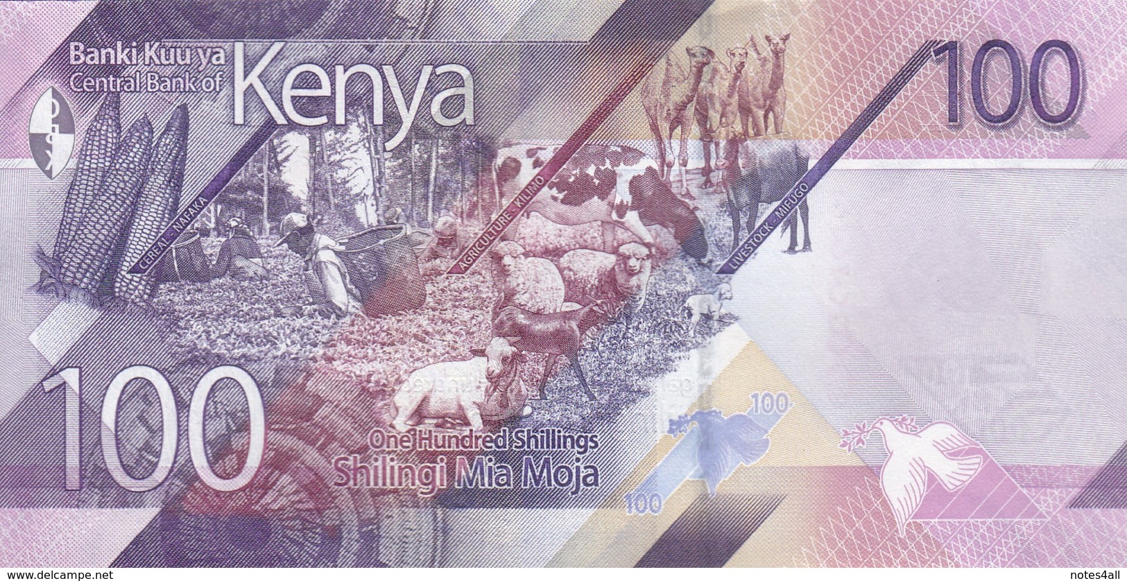 KENYA 100 SHILLINGS 2019 P-NEW UNC */* - Kenia