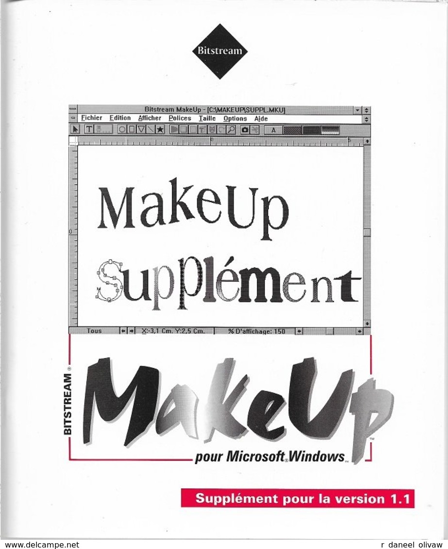 MakeUp 1.1 pour Windows 3, avec DOS 3.1 ou supérieur (1992, TBE+)