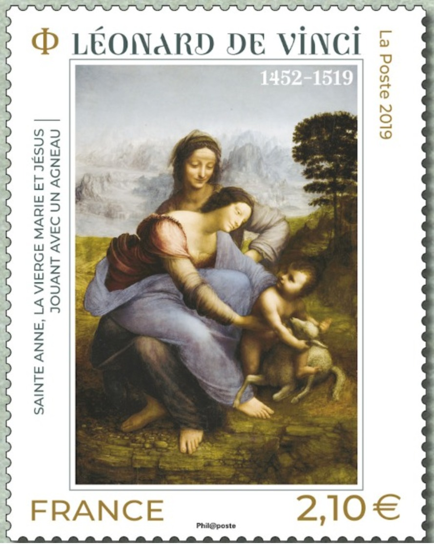 France 2019 Bloc Souvenir Léonard De Vinci 1452 - 1519 MNH / Neuf** - Foglietti Commemorativi