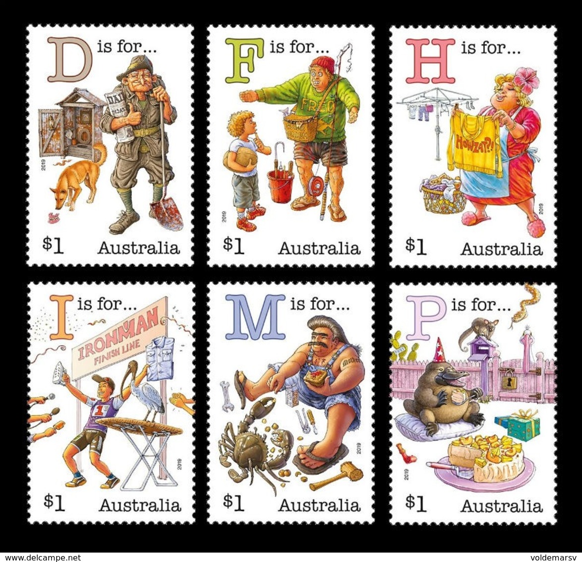 Australia 2019 Mih. 4998/5003 Fair Dinkum Aussie Alphabet (V) MNH ** - Ungebraucht