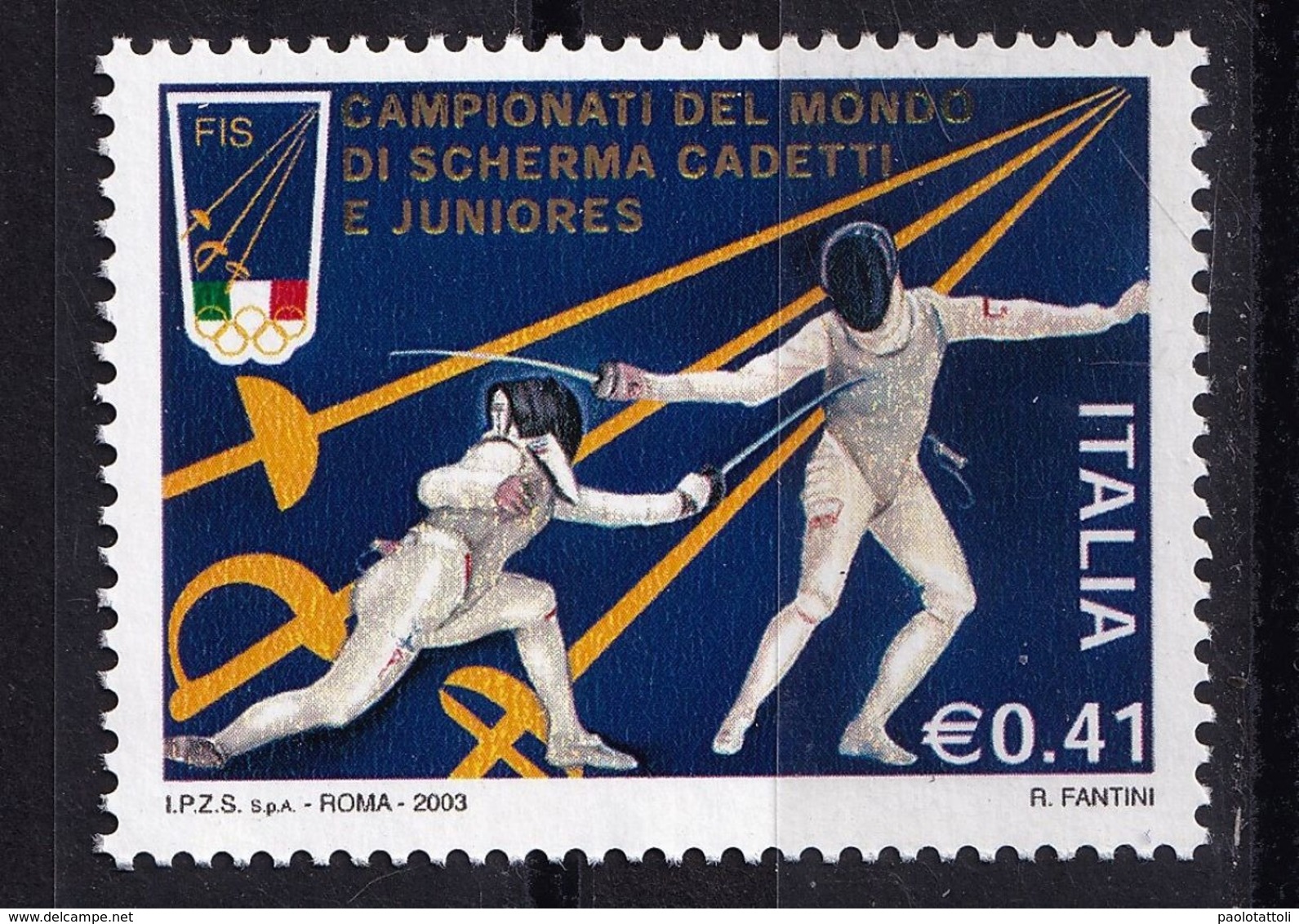 Italy, 2003- Campionato Del Mondo Di Scherma , Trapani. MintNH - Fencing