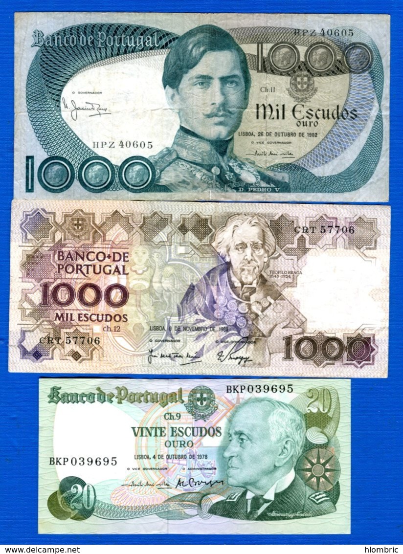 Portugal  3  Billets - Portugal