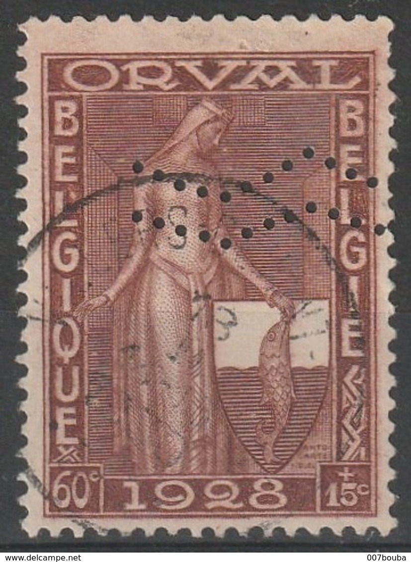 COB N° 261A Oblitéré - Première Orval Type Chevron - Oblitérés