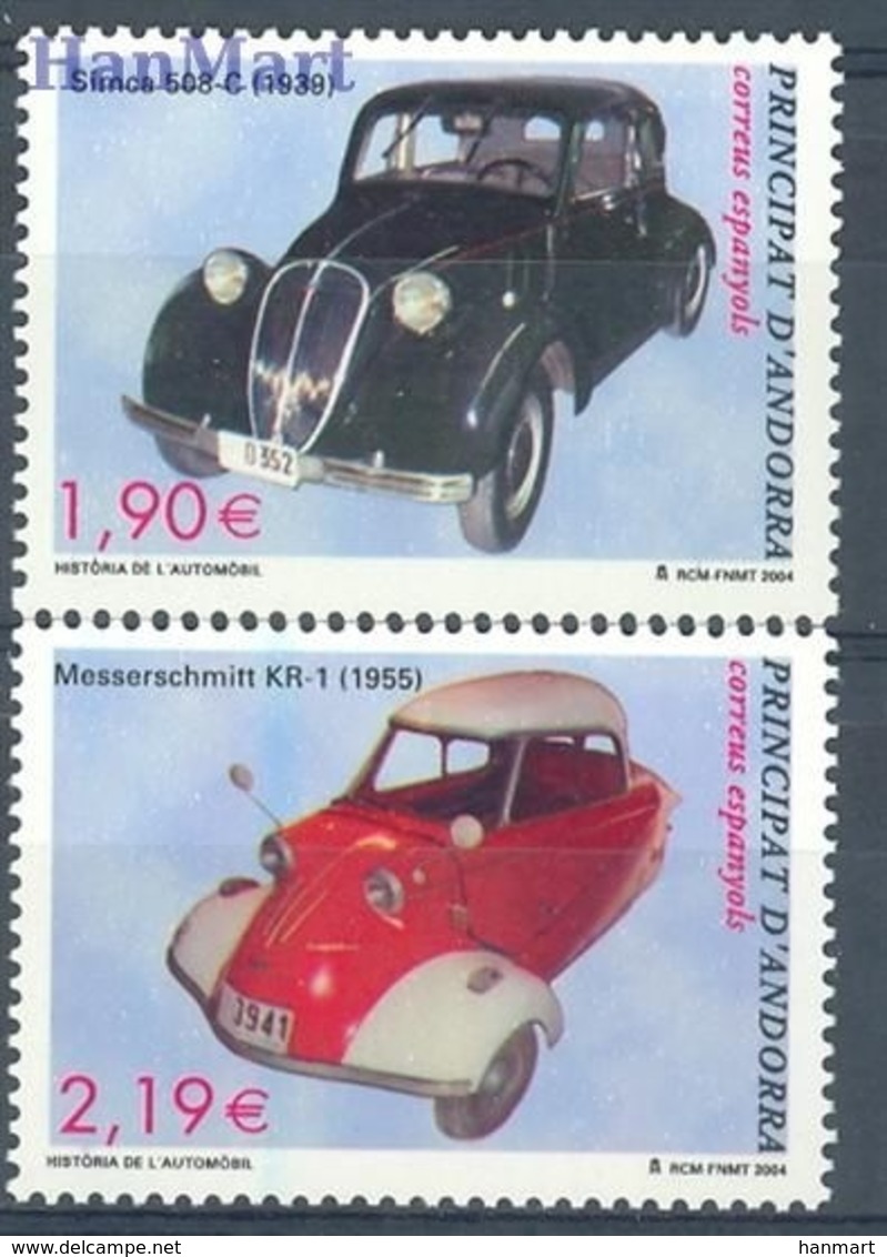 Spanish Andorra 2004 Mi 314-315 MNH ( ZE1 ANS314-315 ) - Cars