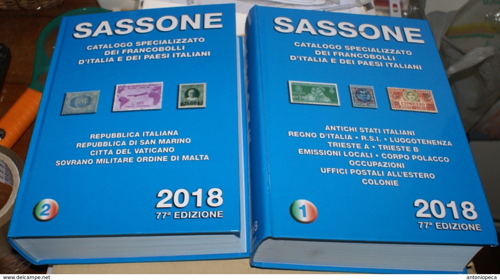 ITALY 2018, CATALOGO SASSONE COMPLETO 1^ E 2^ PARTE - Italy