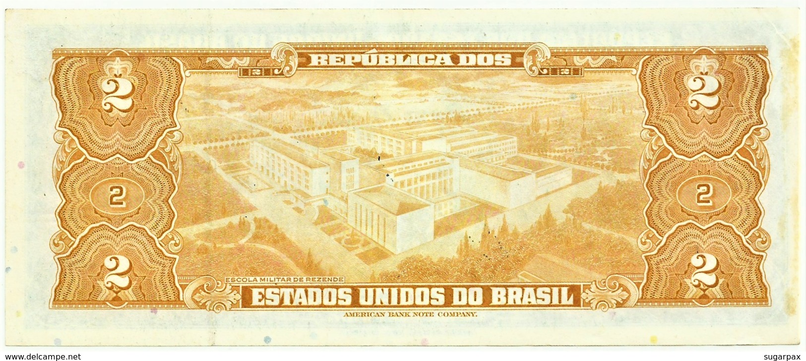 Brasil - 2 Cruzeiros - ND ( 1944 ) - Pick 133 - Série 267.ª - W/o Estampa ( 1A ) - Hand-Sign. - Duque De Caxias - Brasil