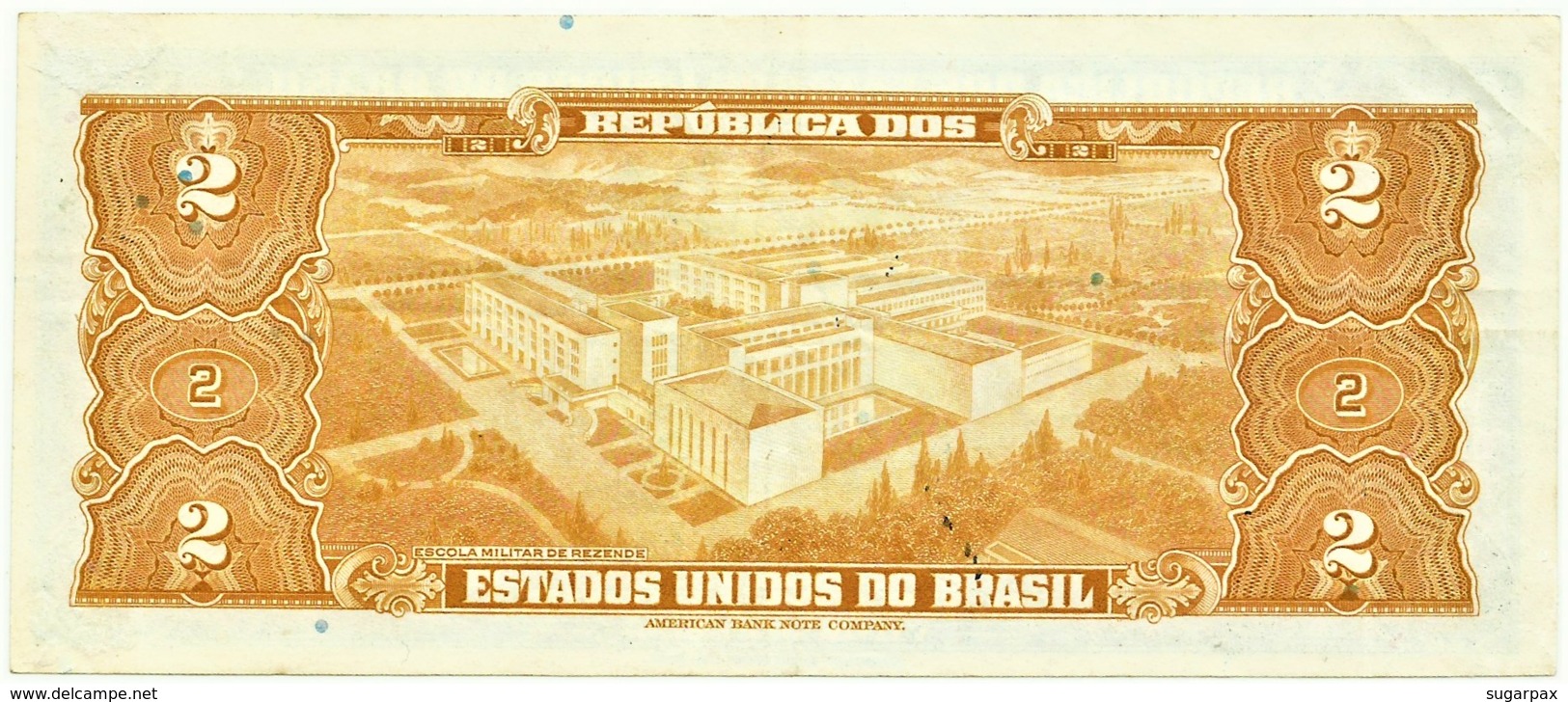 Brasil - 2 Cruzeiros - ND ( 1944 ) - Pick 133 - Série 429.ª - W/o Estampa ( 1A ) - Hand-Sign. - Duque De Caxias - Brasile
