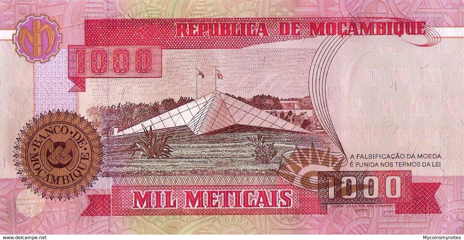 Mozambique, 1000 Meticais, 1991, P135, UNC - Mozambique