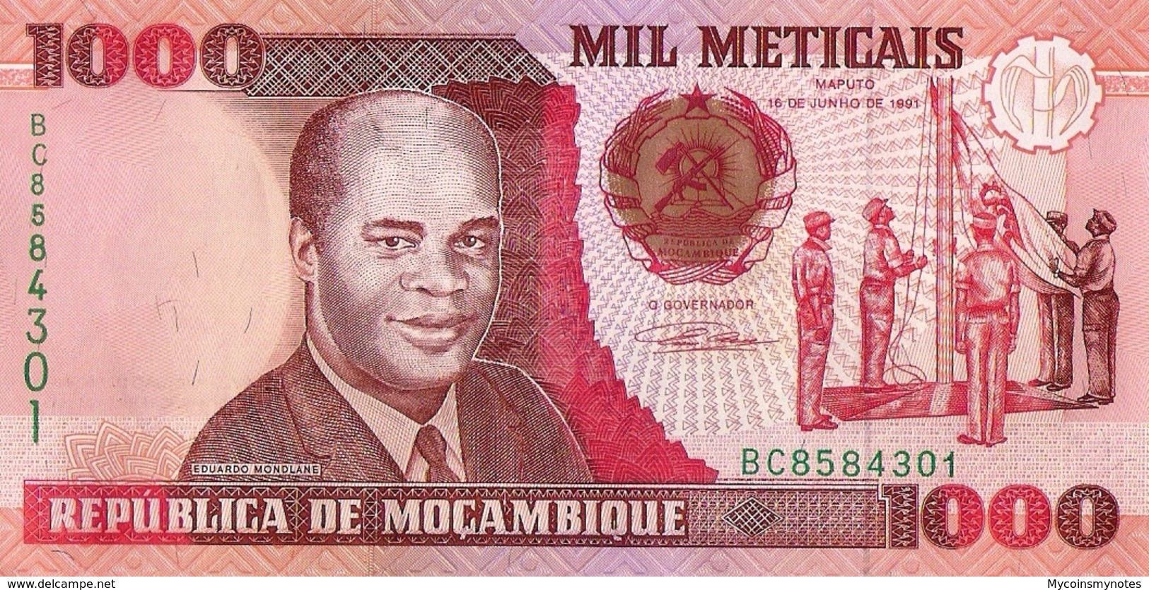 Mozambique, 1000 Meticais, 1991, P135, UNC - Mozambique
