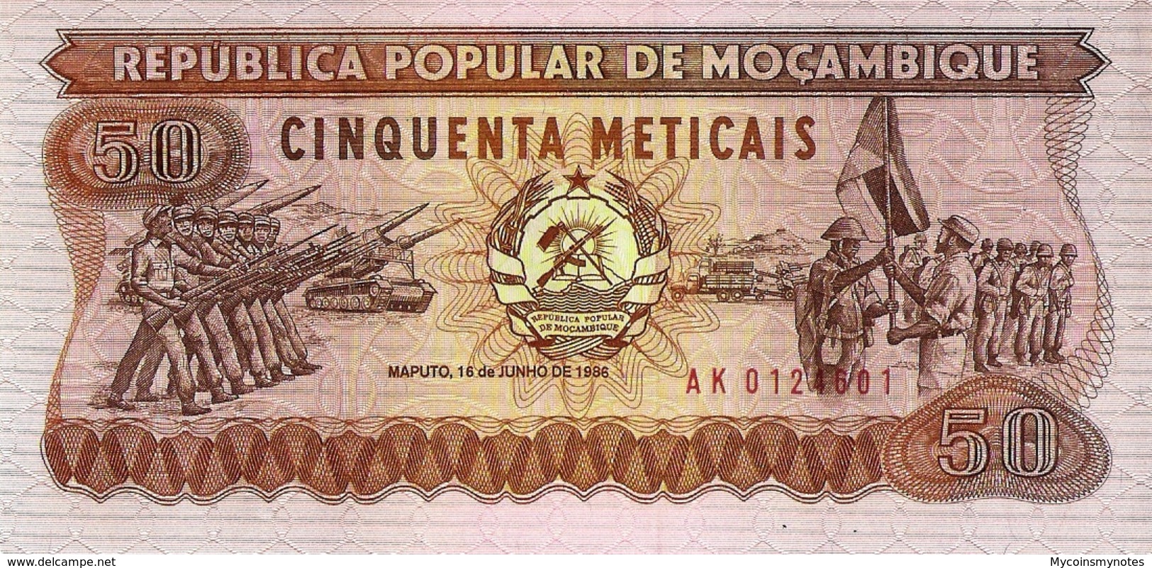 Mozambique, 50 Meticais, 1986, P129b, UNC - Mozambico