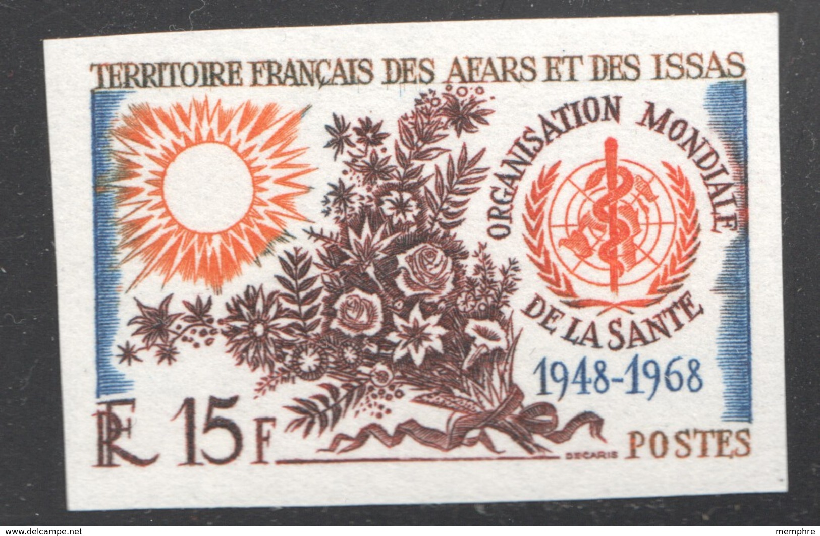 1968  20è Ann. De L'OMS  Yv 336  ** Non Dentelés - Autres & Non Classés