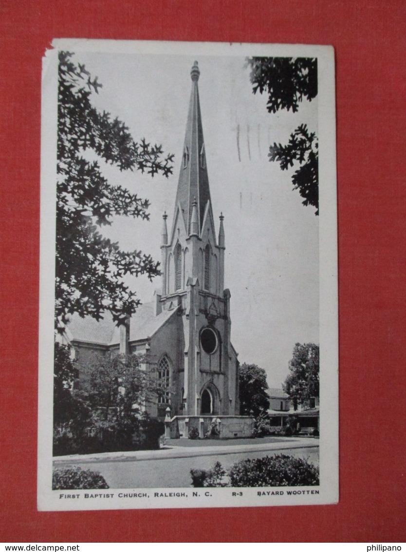 First Baptist Church    Top Left Back Corner Peel   Raleigh   North Carolina   Ref 3684 - Raleigh