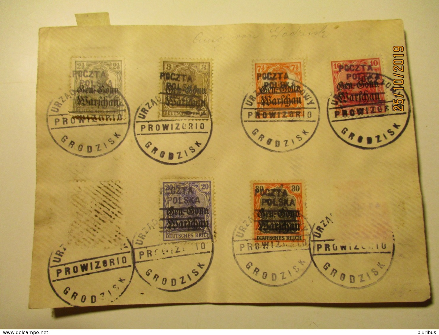 POLAND 1918 GRODZISK  WITH LOCAL OVERPRINT   , O - Used Stamps