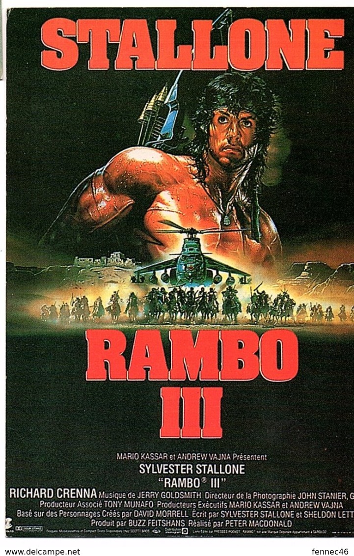 STALLONE - RAMBO III   (Z198) - Posters On Cards