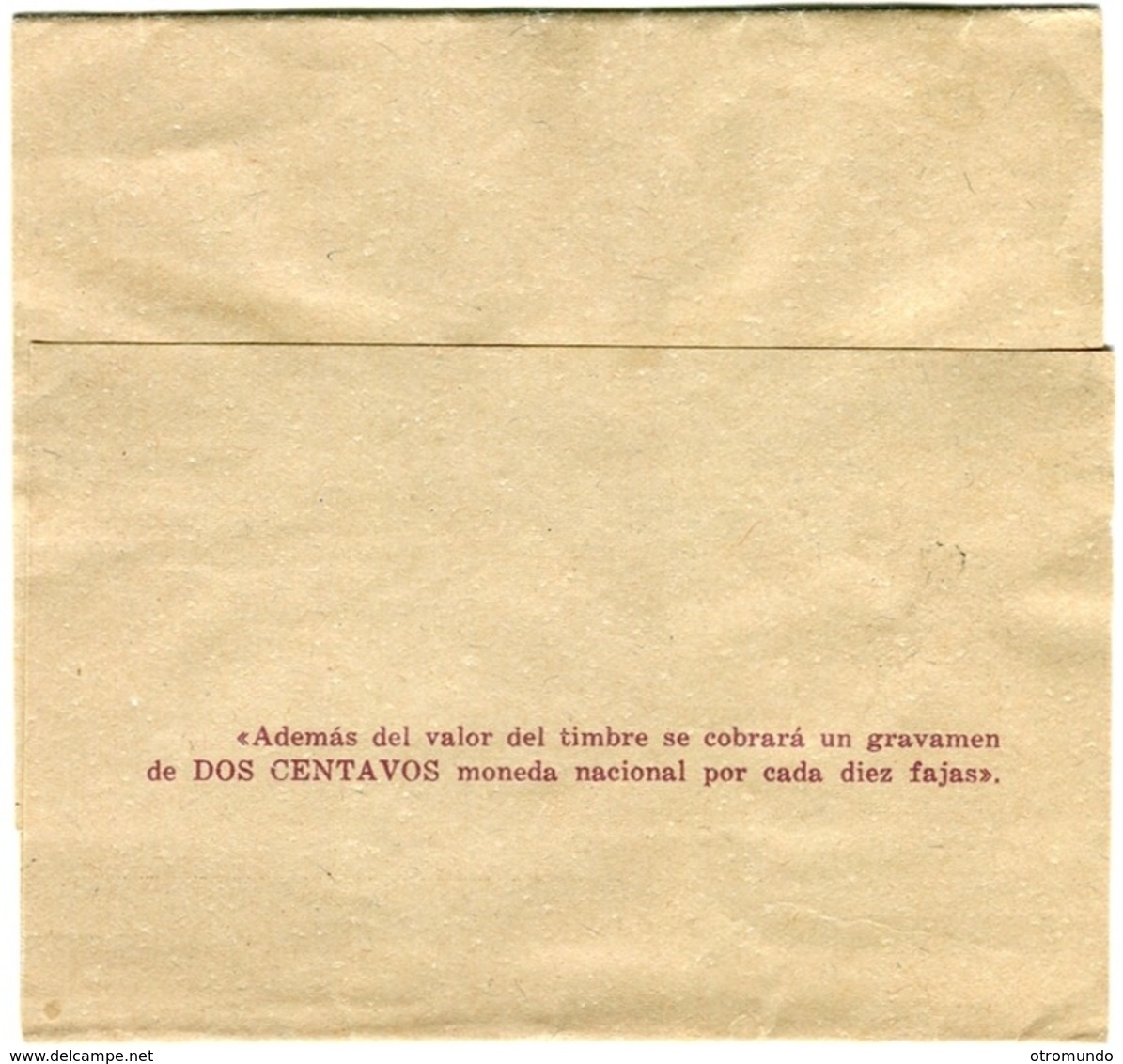 Faja Postal Argentina Impresos 1/2 Centavo Kurt Fritzsche Eldorado Misiones 1919 Matasello Posadas - Oblitérés