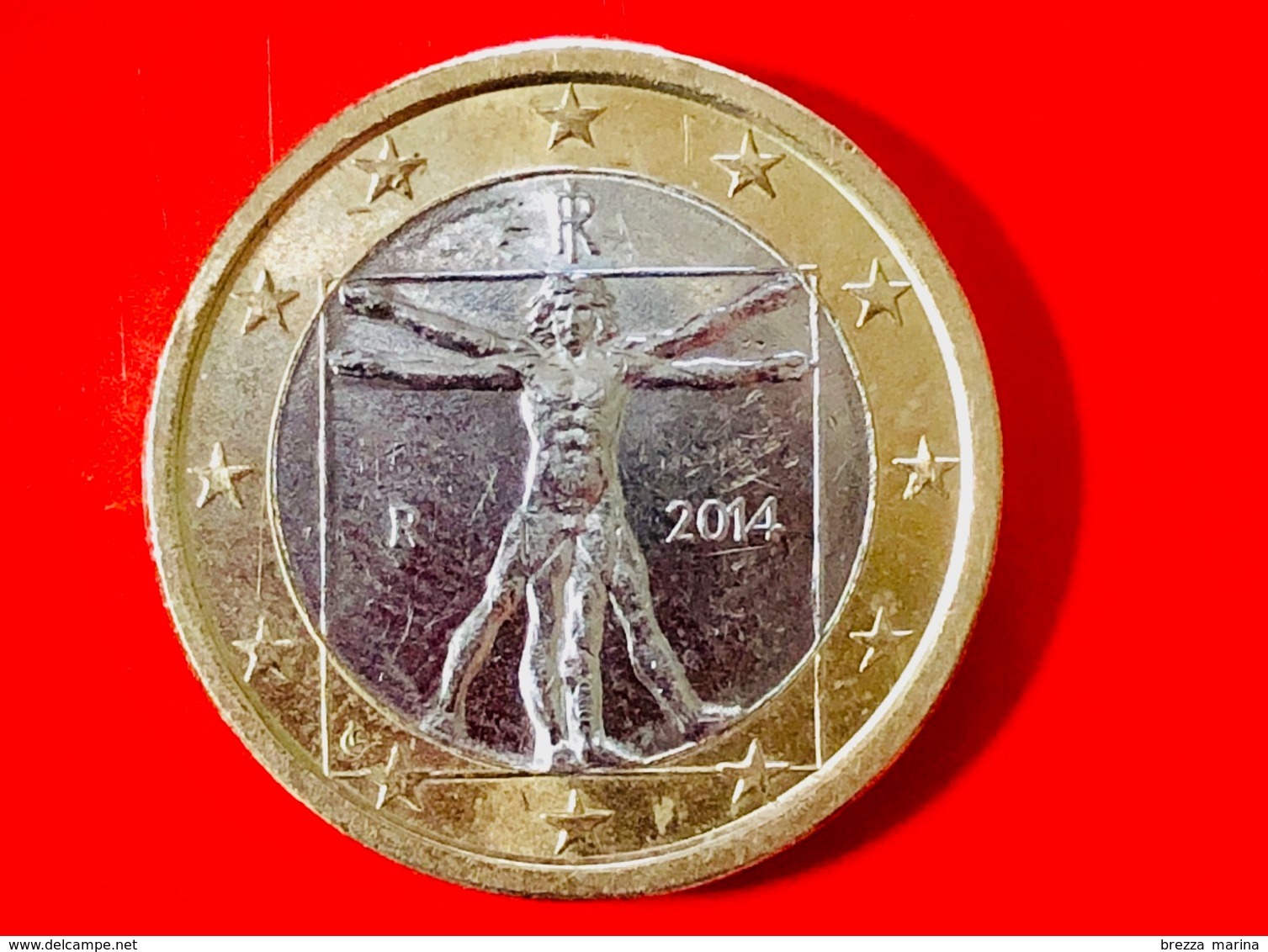 ITALIA - 2014 - Moneta - Leonardo Da Vinci, Proporzioni Ideali Del Corpo Umano - Euro - 1.00 - Italia