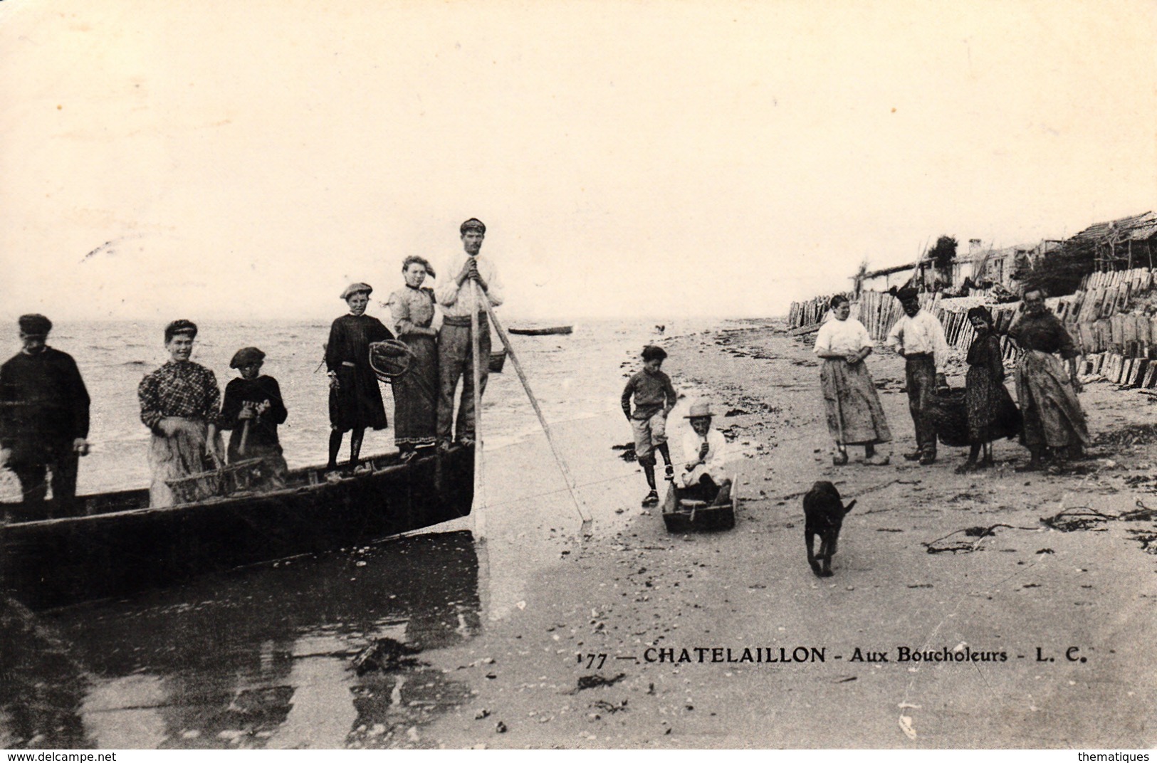 Thematiques 17 Charente Maritime Aux Boucholeurs Timbré Cachet - Châtelaillon-Plage