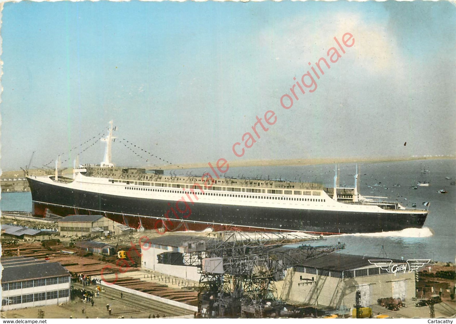 44. Lancement Du Paquebot FRANCE Aux Chantiers De L'Atlantique à SAINT NAZAIRE ; - Saint Nazaire