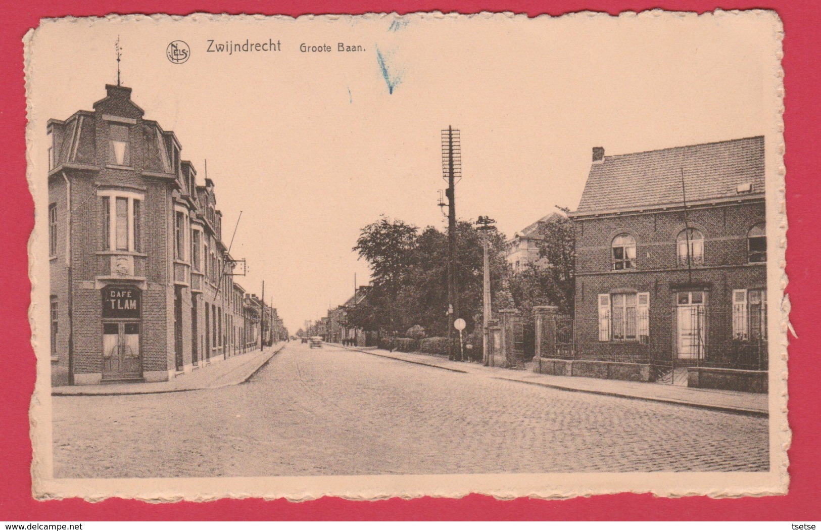 Zwijndrecht - Groote Baan ... Café ' T Lam  -1947 ( Verso Zien ) - Zwijndrecht