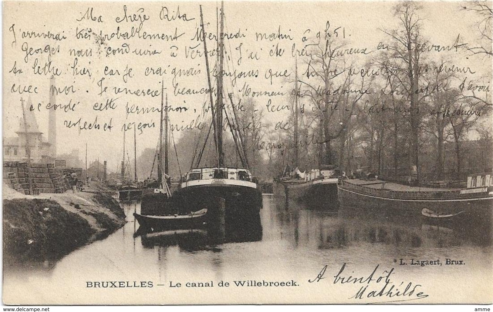 Brussel - Bruxelles   *  Le Canal De Willebroeck - Maritime