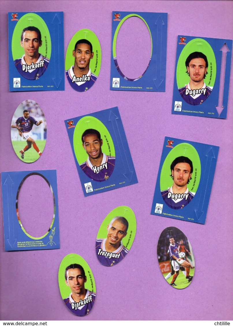 DT175F Lot CARTES VACHE QUI RIT COUPE DU MONDE FOOTBALL FRANCE - Publicités