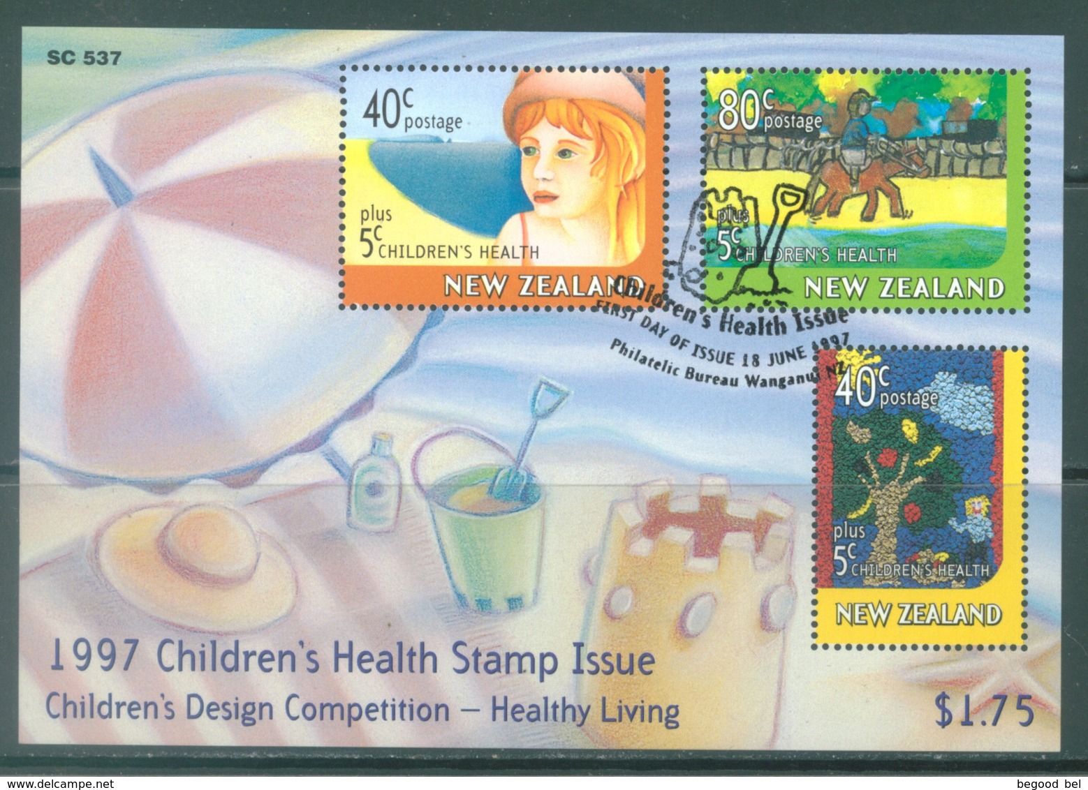 NEW ZEALAND - USED/OBLIT. - 1997 - CHILDREN'S HEALTH - Yv 116 -  Lot 20630 - Blocs-feuillets