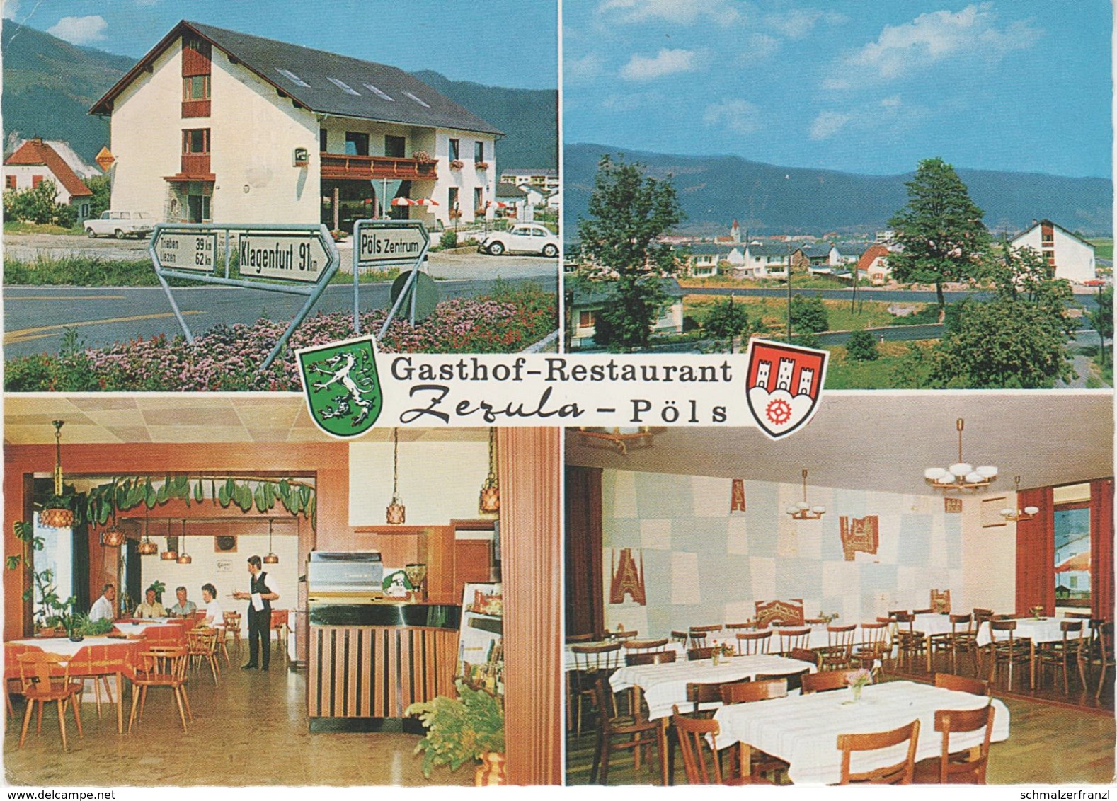 AK Pöls Gasthof Restaurant Zezula A Enzersdorf Mauterndorf Sankt St Peter Georgen Oswald Judenburg Zeltweg Steiermark - Judenburg