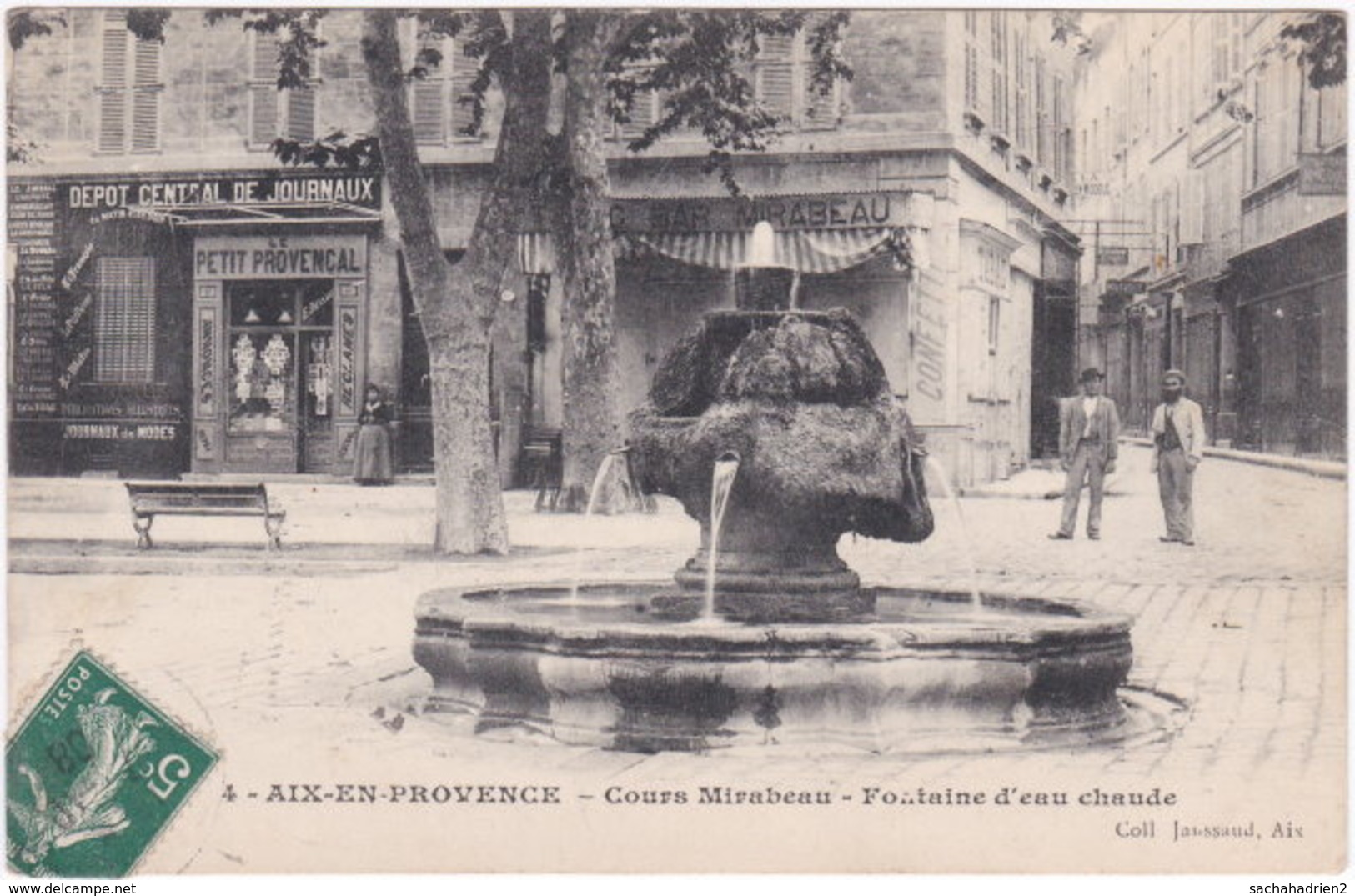 13. AIX-EN-PROVENCE. Cours Mirabeau. Fontaine D'eau Chaude. 4 - Aix En Provence