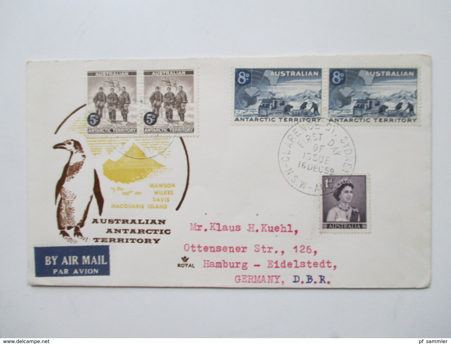 Australien 1951 - 84 FDC und 4 Airletter / Aerogramme insgesamt 57 Belege viele echt nach Deutschland gelaufen!