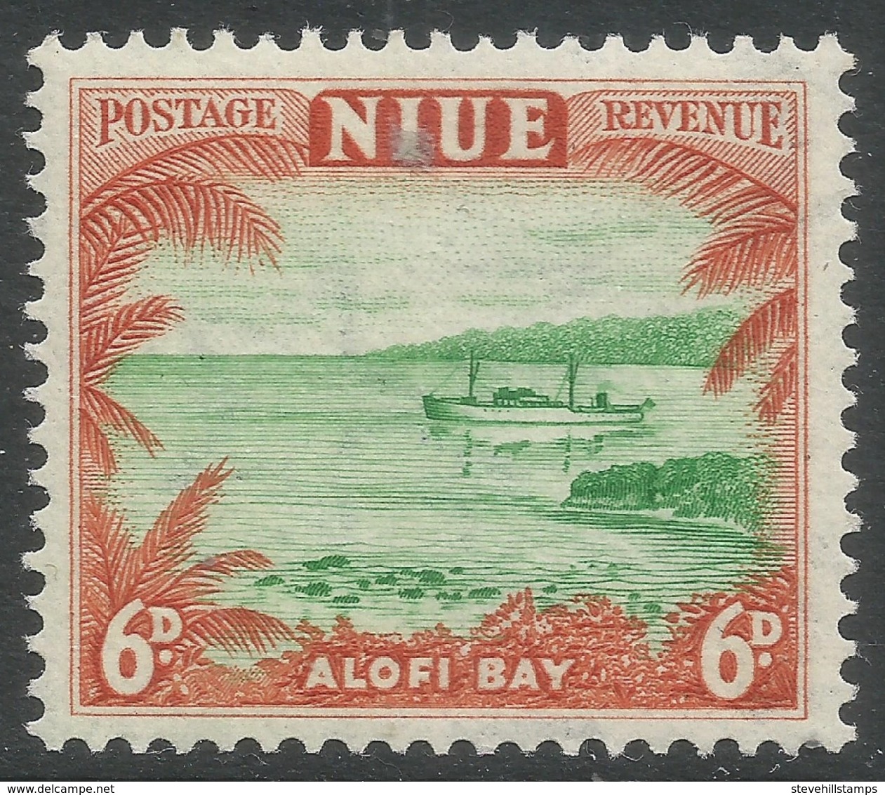 Niue. 1950 Definitives. 6d MNH. SG 118 - Niue