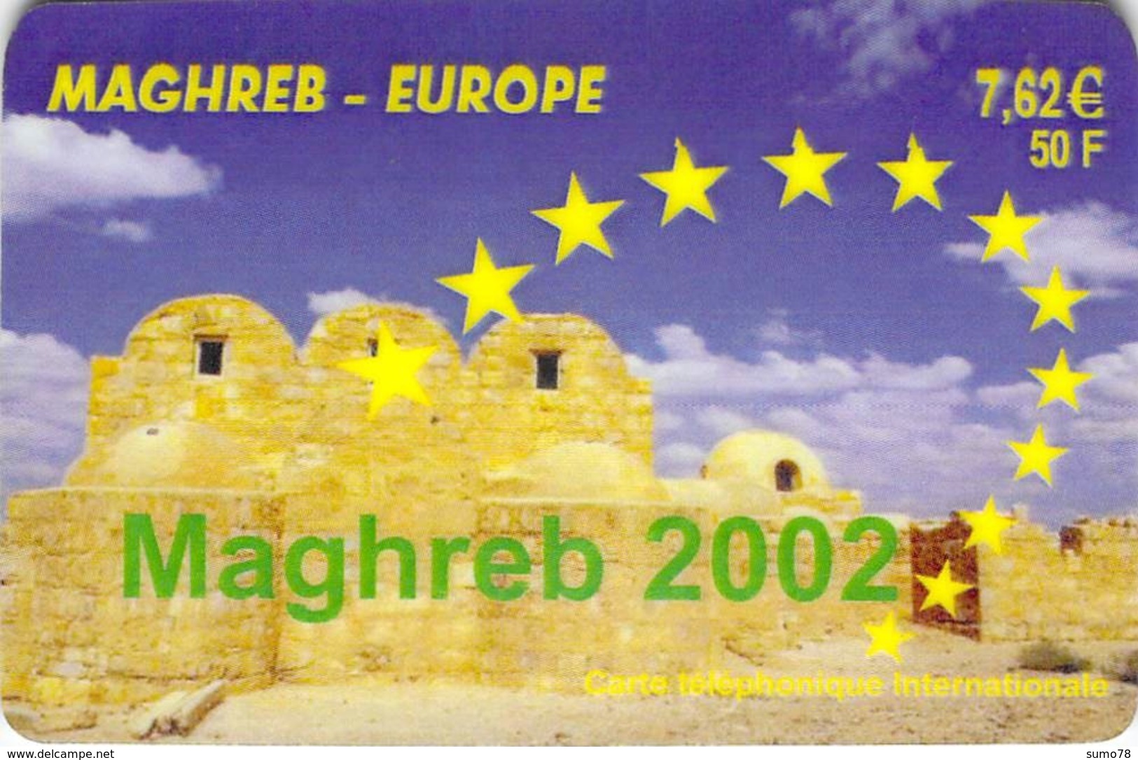 Carte Prépayée - MAGHREB 2002 -    7.62 € - Autres & Non Classés