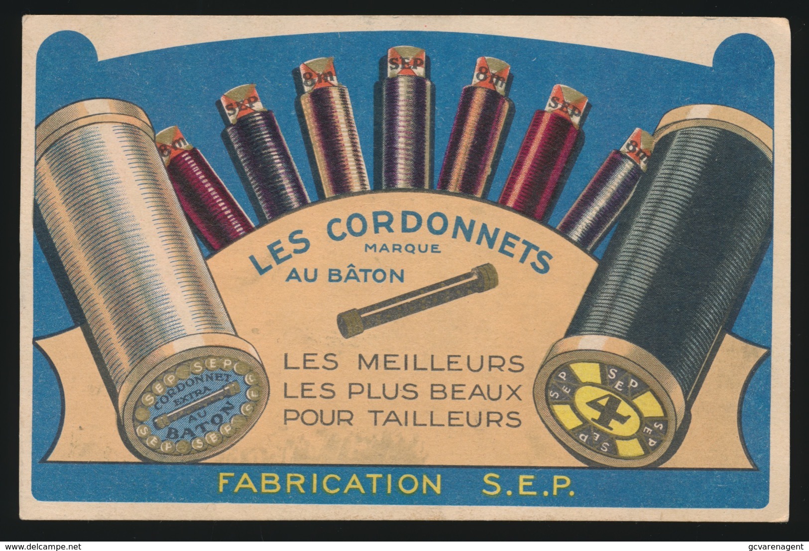 RECLAME   LES CORDONNETS MARQUE  AU BATON - Reclame