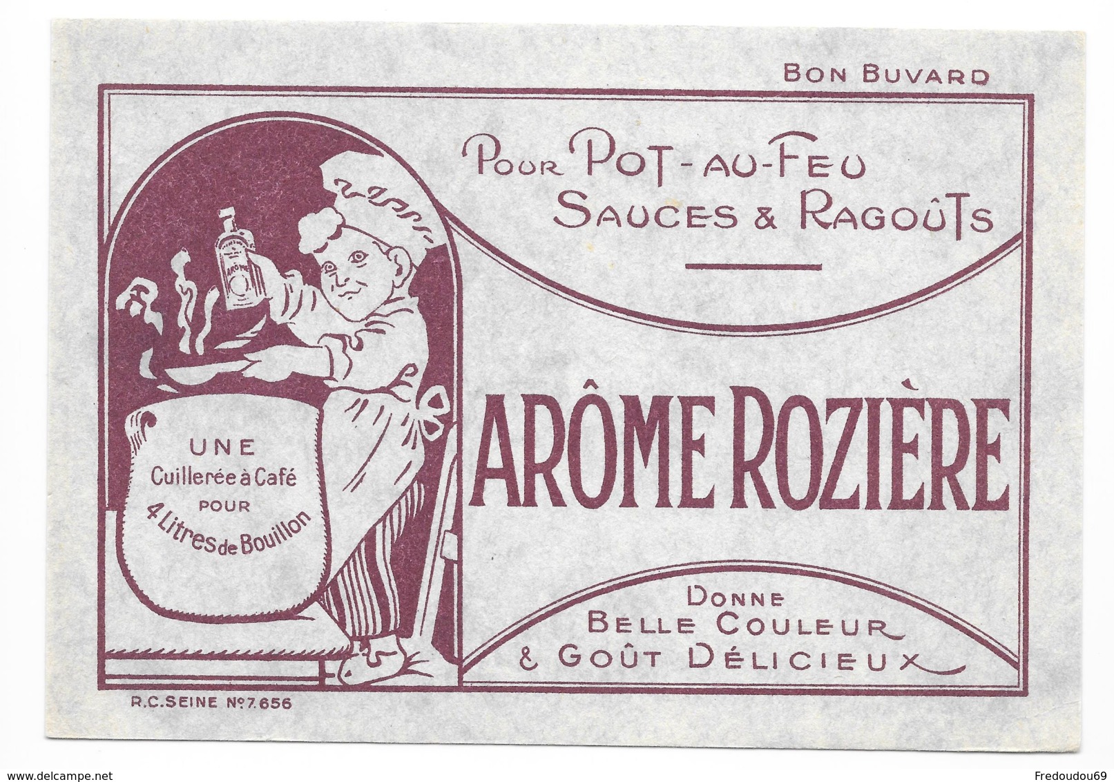 Buvard Arôme Rozière - Pour Pot Au Feu Sauces Et Ragoûts - Alimentaire
