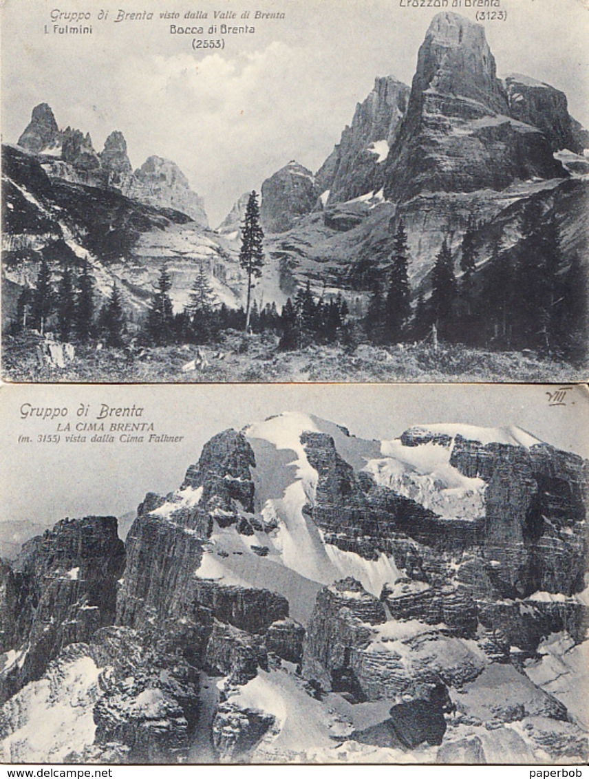 BRENTA 1908 - 2 POSTCARDS - Trento