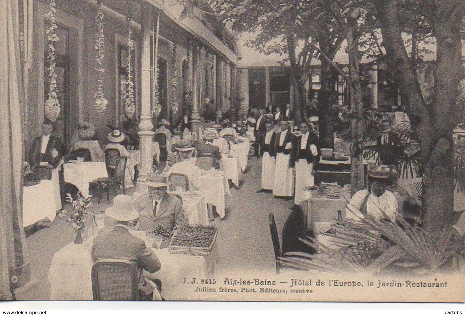 73 AIX-les-BAINS  Hôtel De L'Europe , Le Jardin-Restaurant - Aix Les Bains