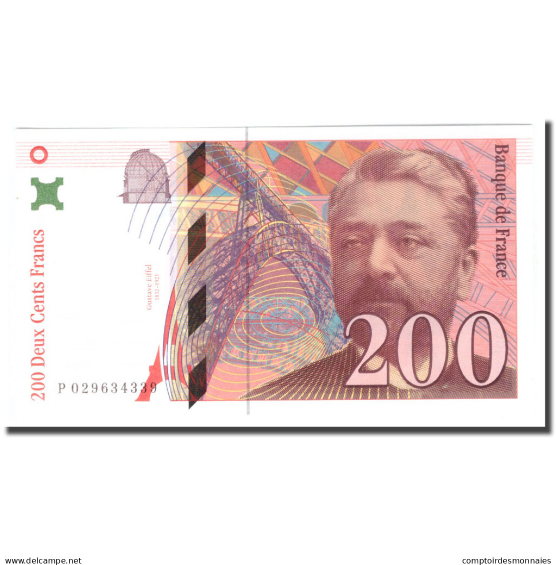 France, 200 Francs, Eiffel, 1996, 1996, SPL+, Fayette:75.2, KM:159a - 200 F 1995-1999 ''Eiffel''