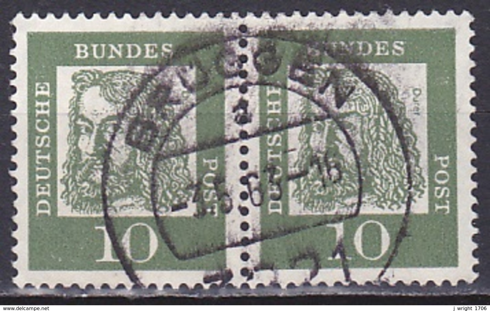 FRG/1961 - Mi 350y - 10 Pf - USED/'BRÜGGEN' - Used Stamps