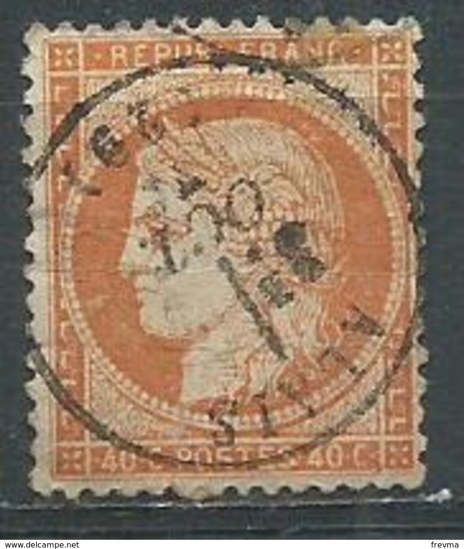 Timbre France Type Ceres Yvt N° 38 Oblitéré Alais - 1870 Belagerung Von Paris