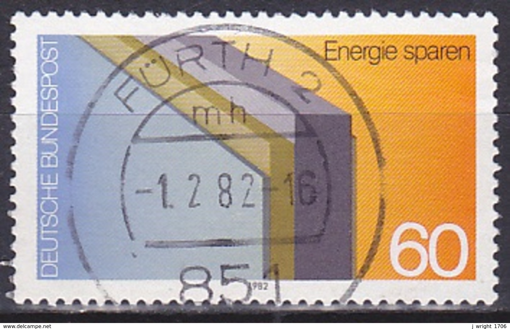 FRG/1982 - Mi 1119 - 60 Pf - USED/'FÜRTH 2' - Usati