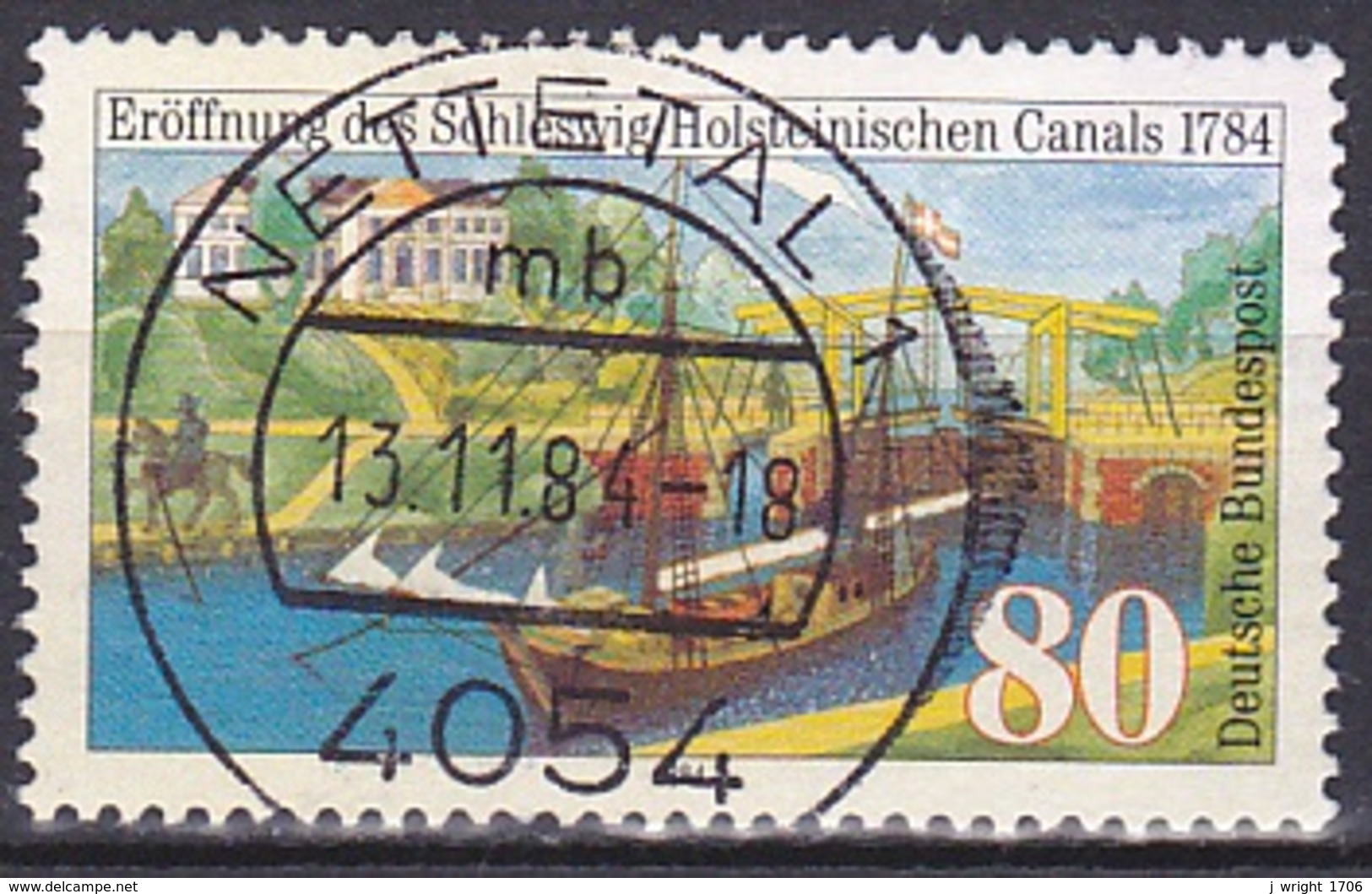 FRG/1984 - Mi 1223 - 80 Pf - USED/'NETTETAL 1' - Oblitérés