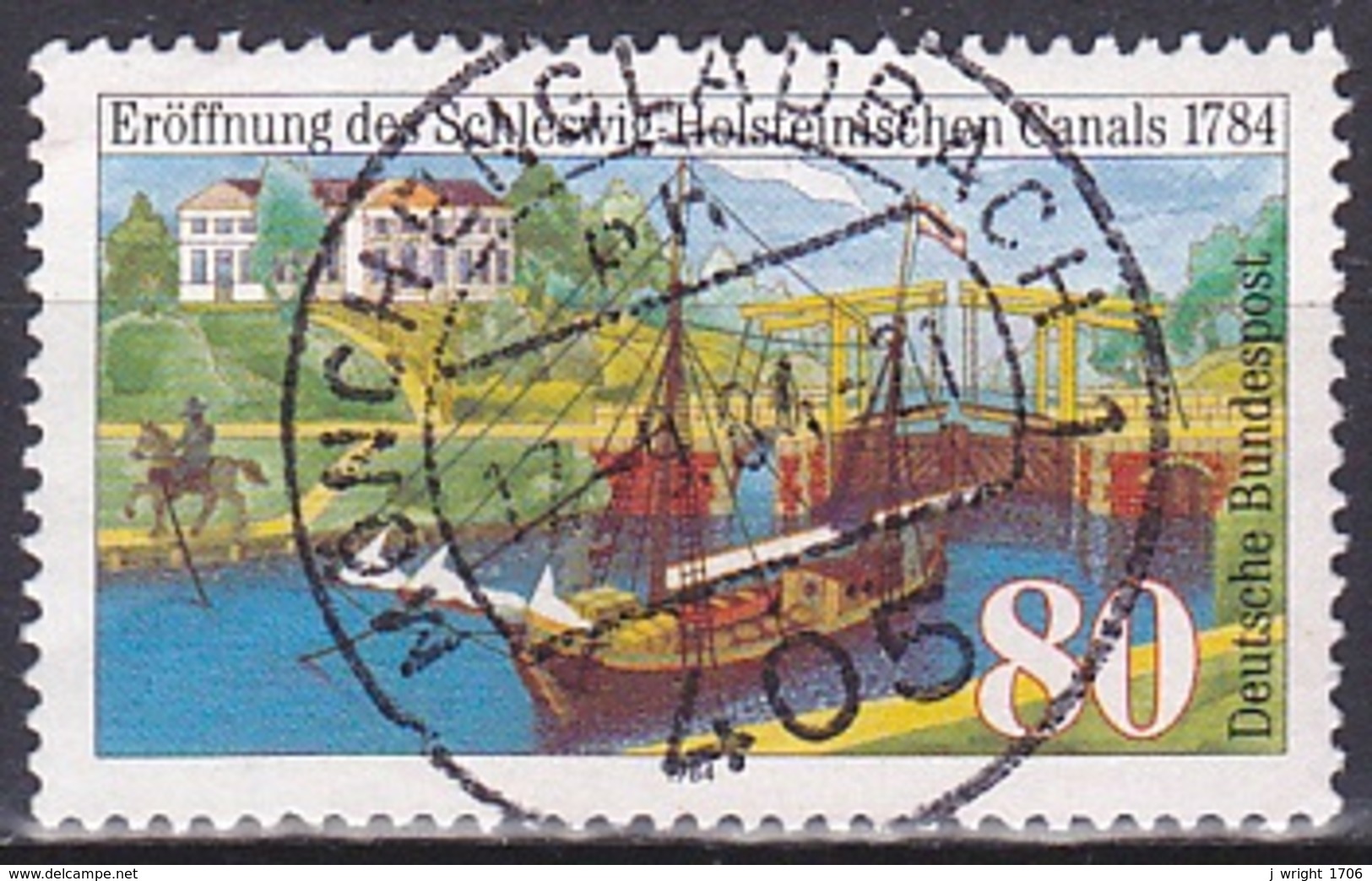 FRG/1984 - Mi 1223 - 80 Pf - USED/'MÖNCHENGLADBACH 1' - Usati