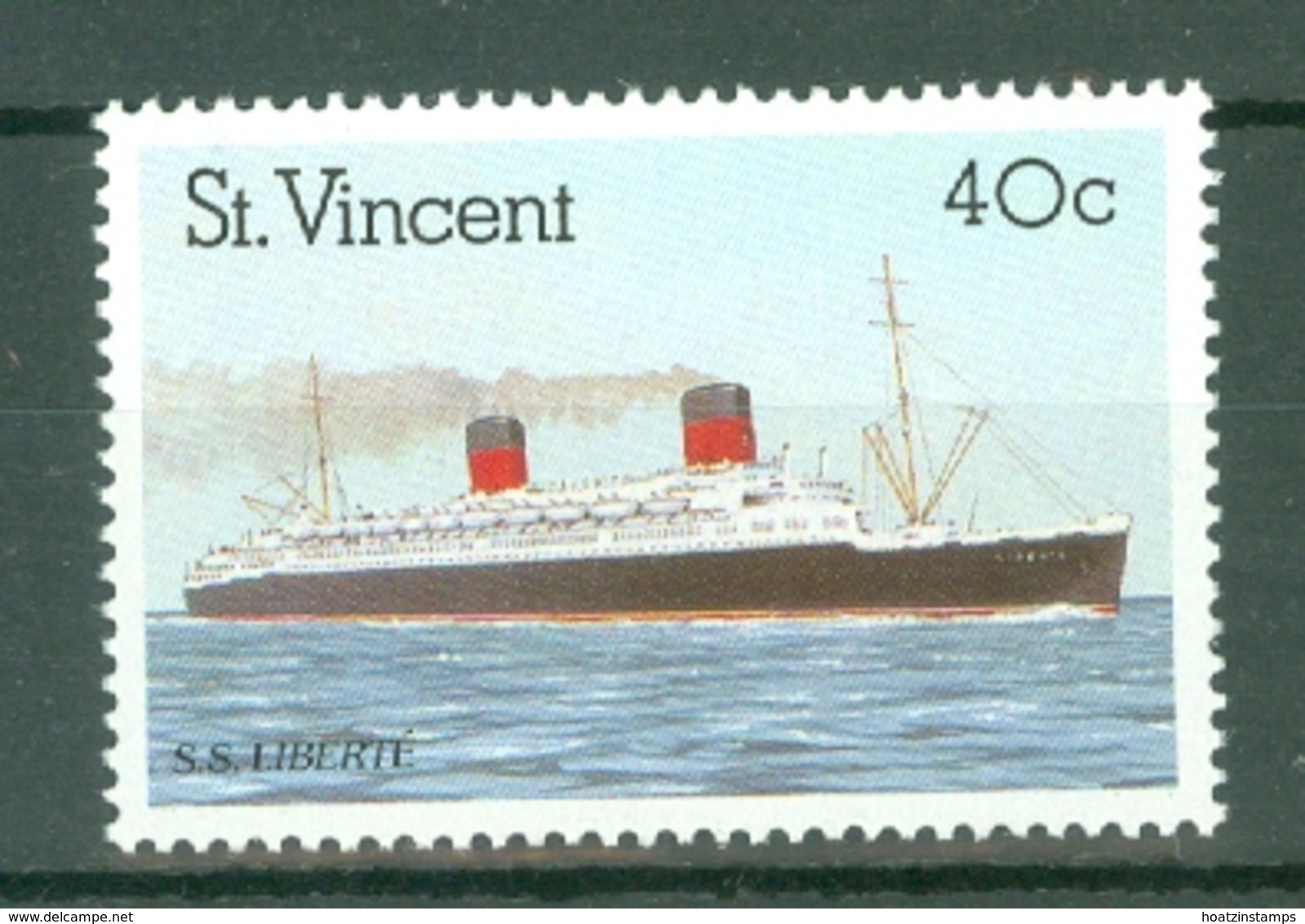 St Vincent: 1989   Ocean Liners    SG1221    40c      MNH - St.Vincent (...-1979)