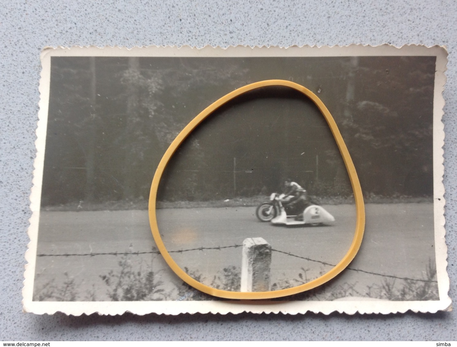 Photo Originale Course De Side Car A Identifier Le Lieu - Motorcycle Sport