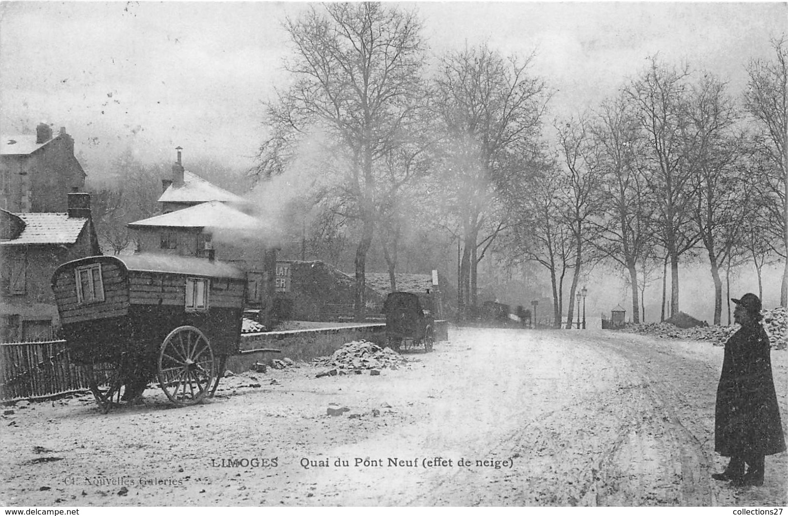 87-LIMOGES- QUAI DU PONT NEUF - EFFET DE NEIGE - Limoges