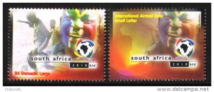 South Africa - 2003 Soccer World Cup Bid Set (**) # SG 1441-1442 , Mi 1513-1514 - 2010 – Sud Africa