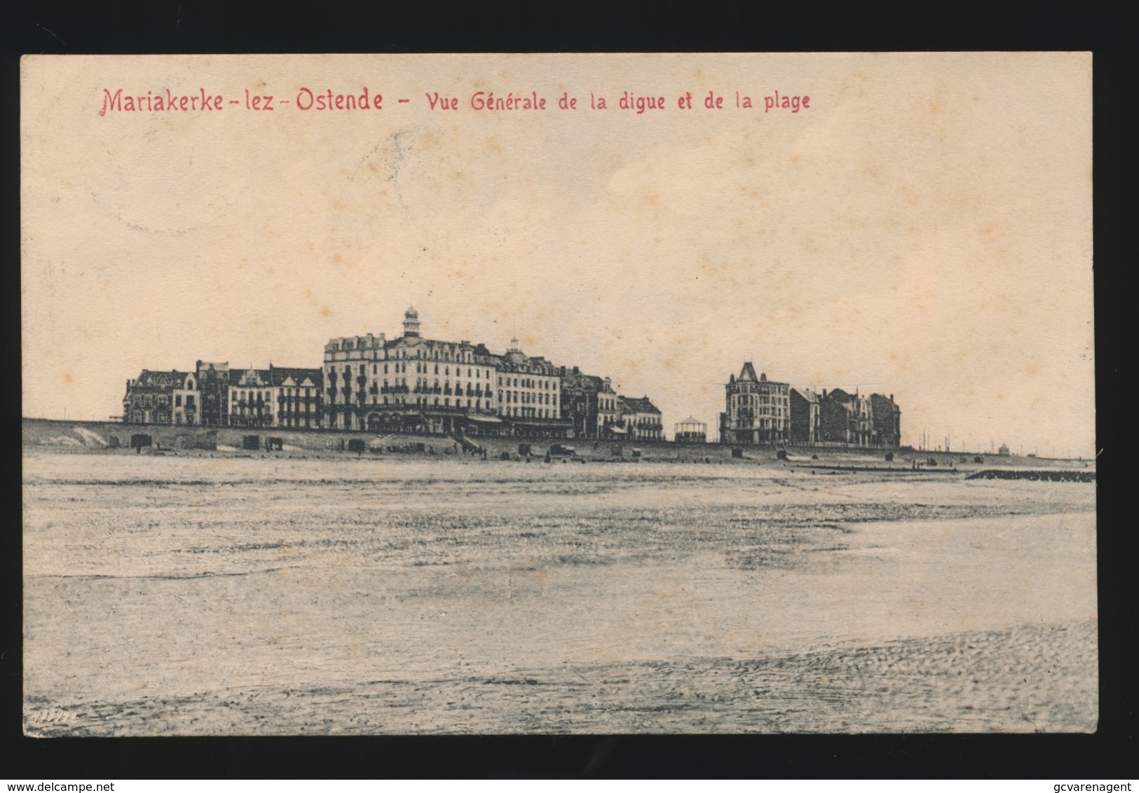 MARIAKERKE LEZ OSTENDE - VUE GENERALE DE LA DIGUE ET DE LA PLAGE - Oostende