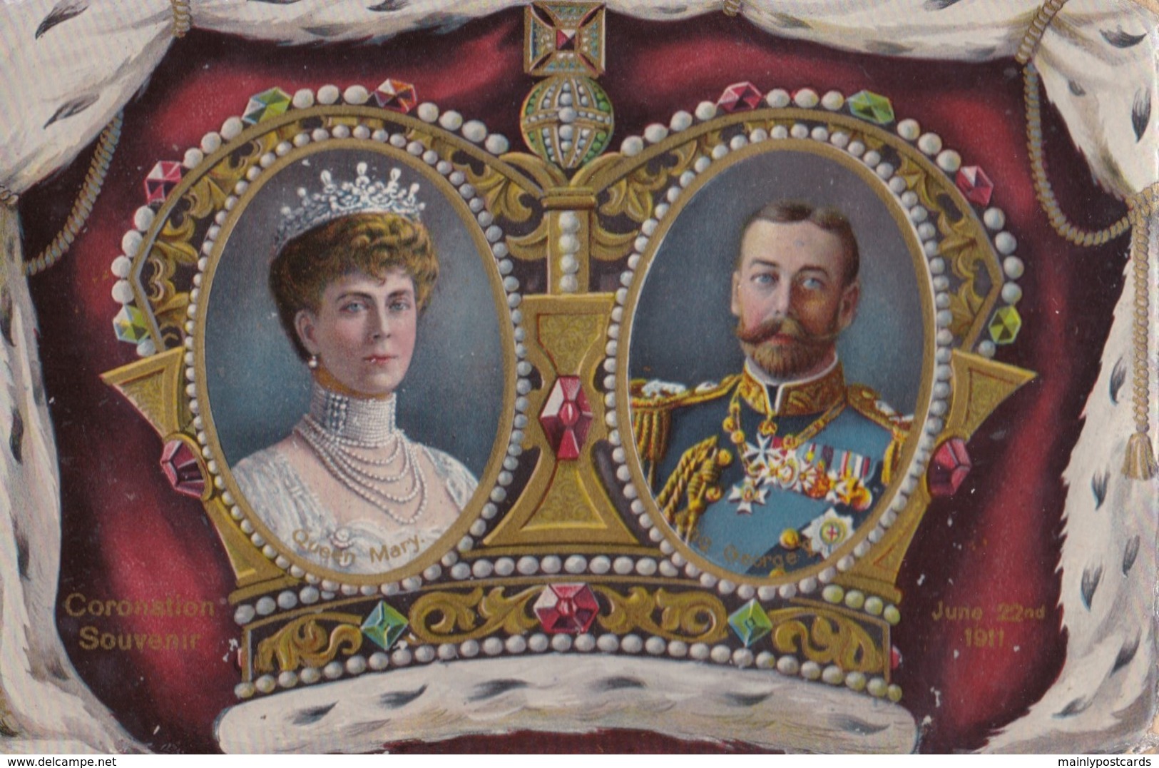 AS99 Royalty - King George V And Queen Mary - Tuck Postcasrd - Royal Families